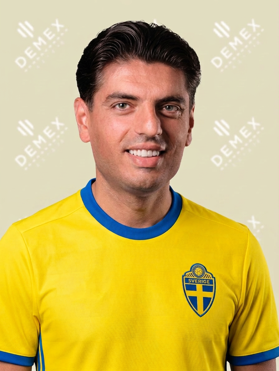 Arianit Peci i Sverigetröja