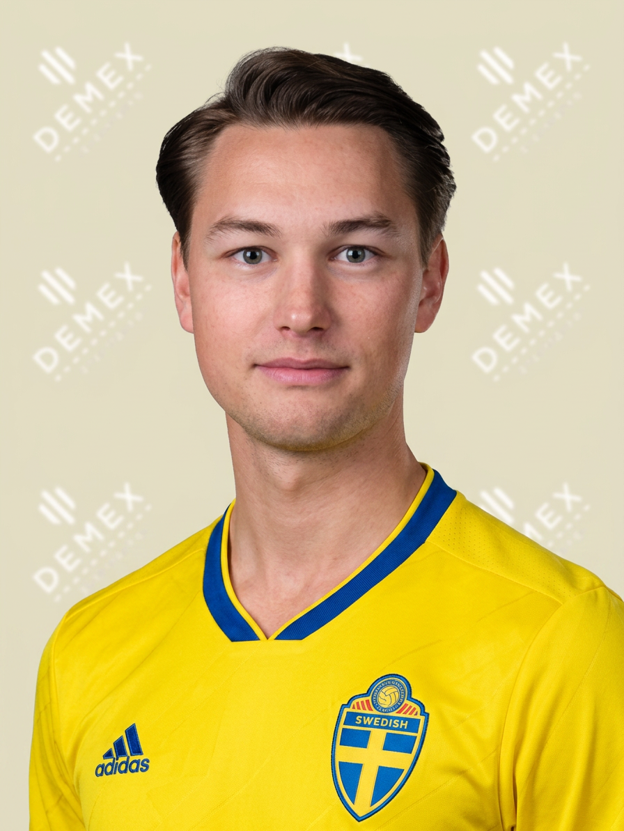 Fridolph Fors i Sverigetröja