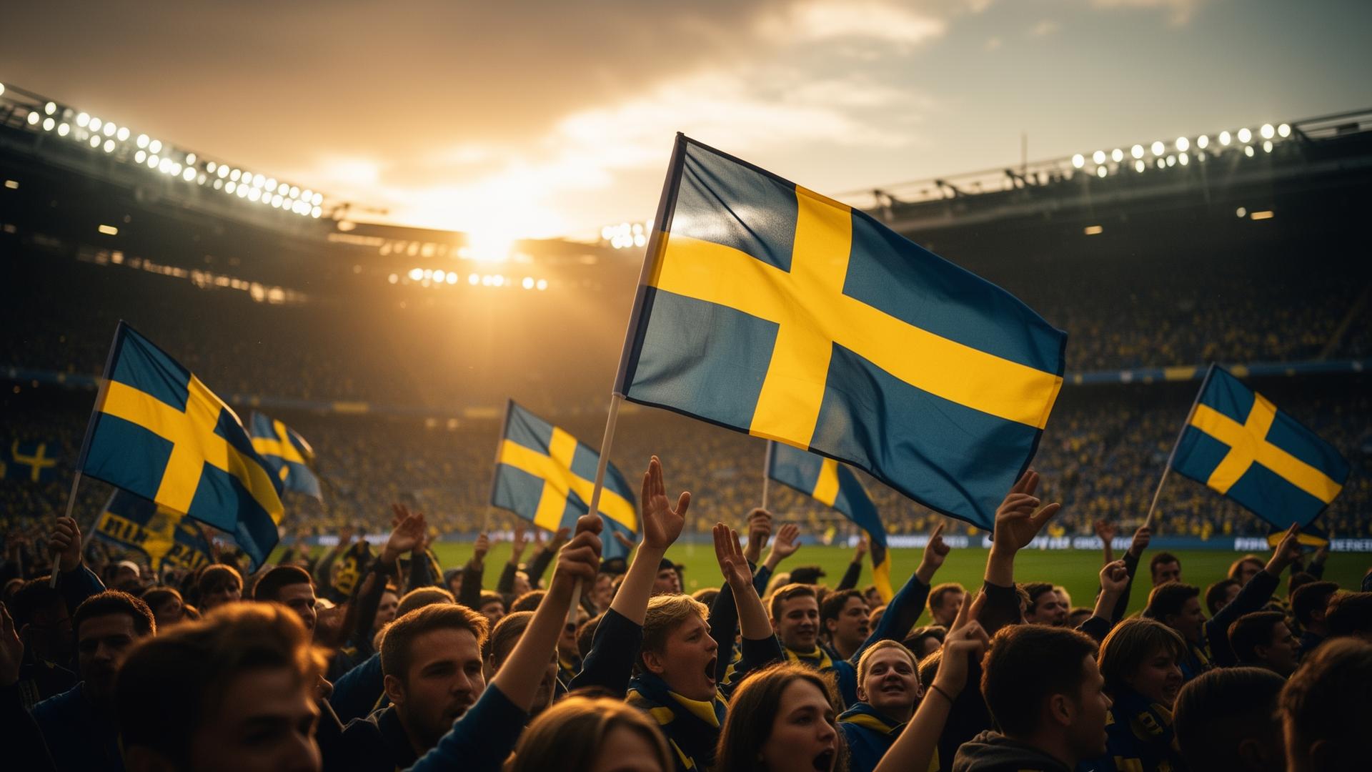 Svenska supportrar firar herrarnas fotbolls-VM 2026