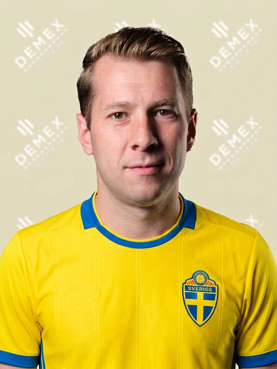 Jeremy Malmström i Sverigetröja