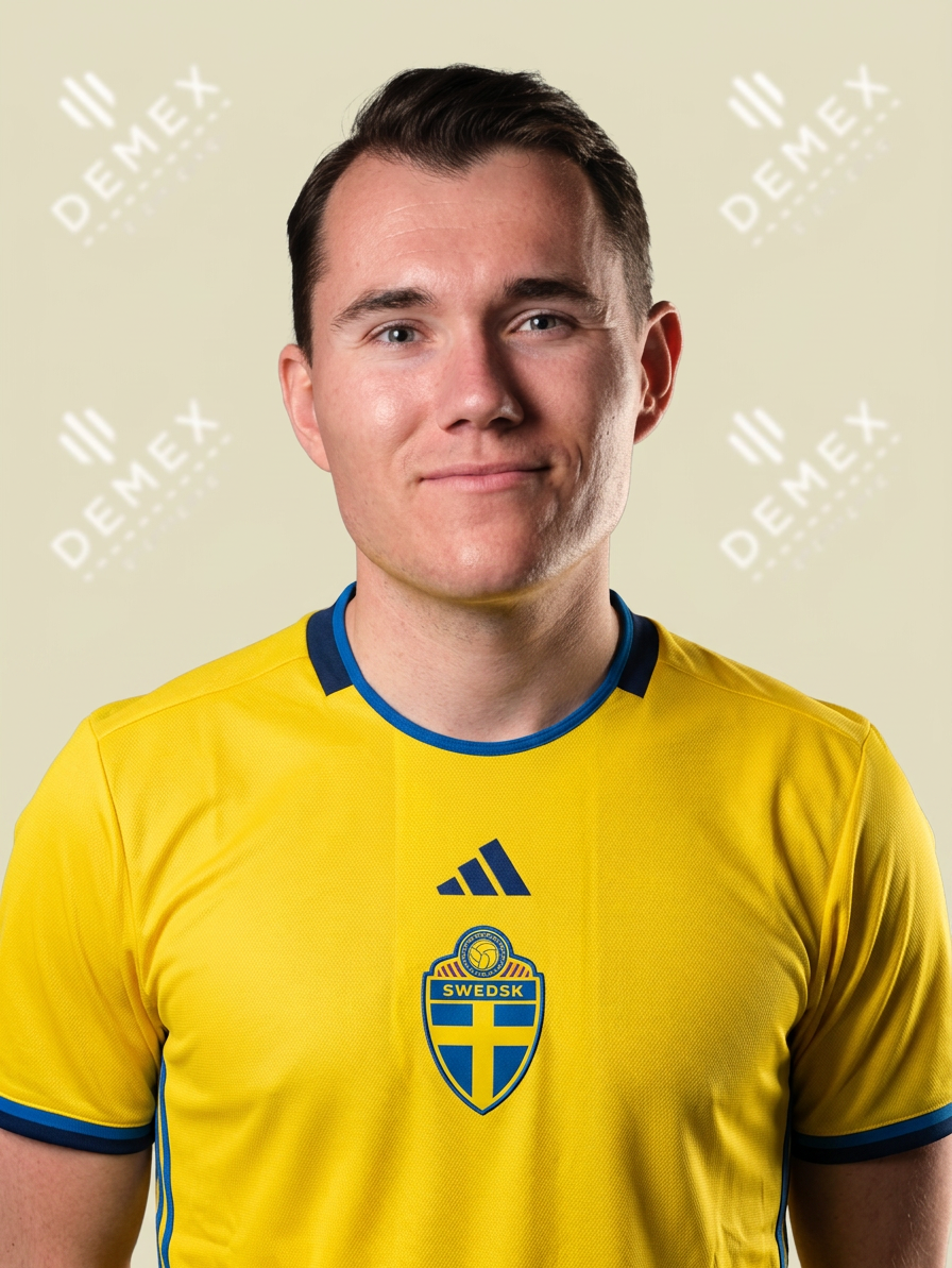 Rasmus Kivinen Lövstål i Sverigetröja
