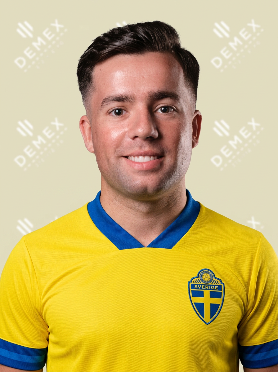 Ronaldo Nykvist i Sverigetröja